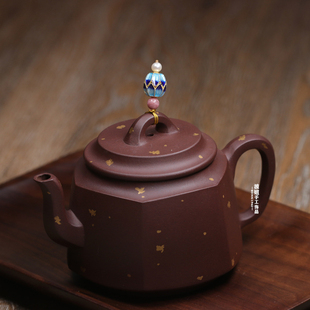 高端茶壶盖防摔绳石瓢壶冲天炮防烫手工编织壶绳紫砂壶茶壶小提溜