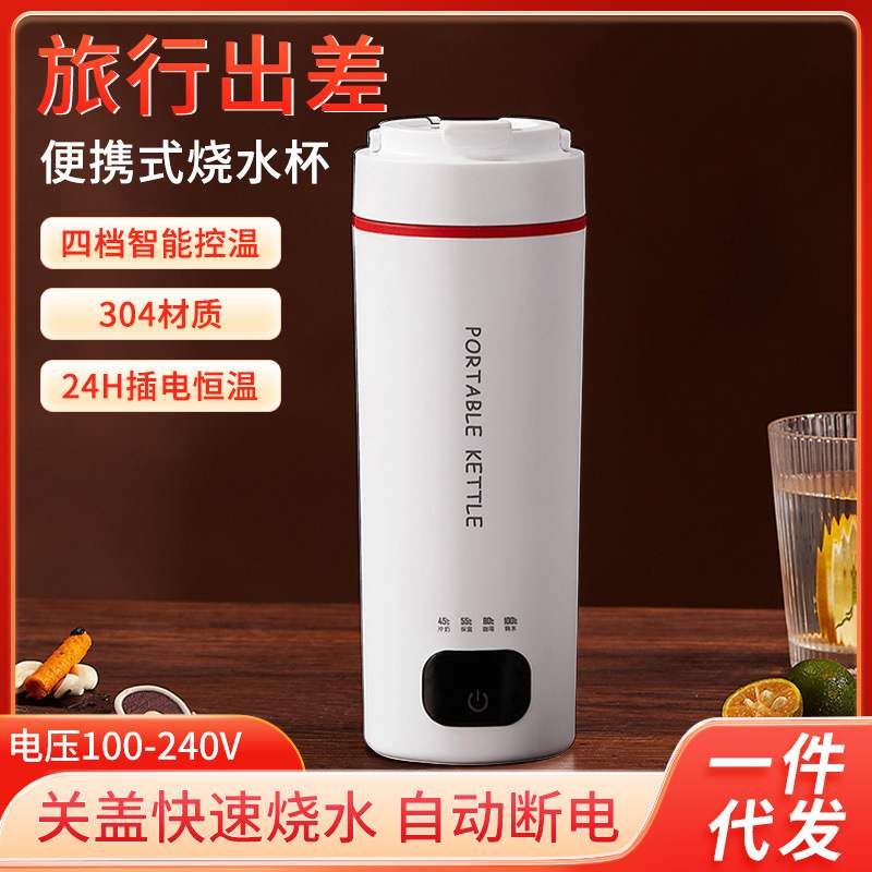 全球宽电压旅行电热水杯便携100