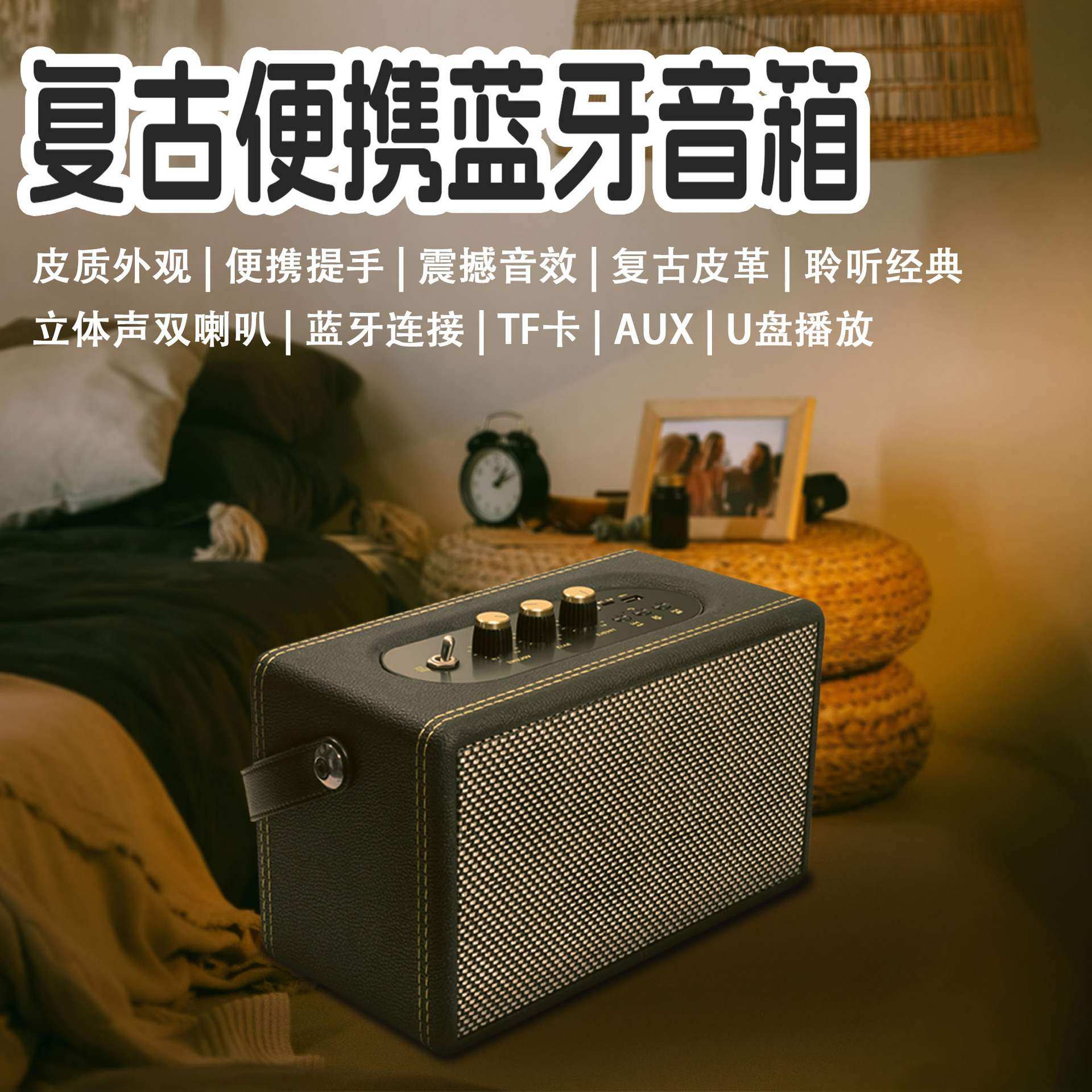 唱歌音响一体机蓝牙音箱手提大功率唱歌带麦克风音响家用户外