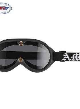 AMZ复古护目镜34盔机车骑行摩托