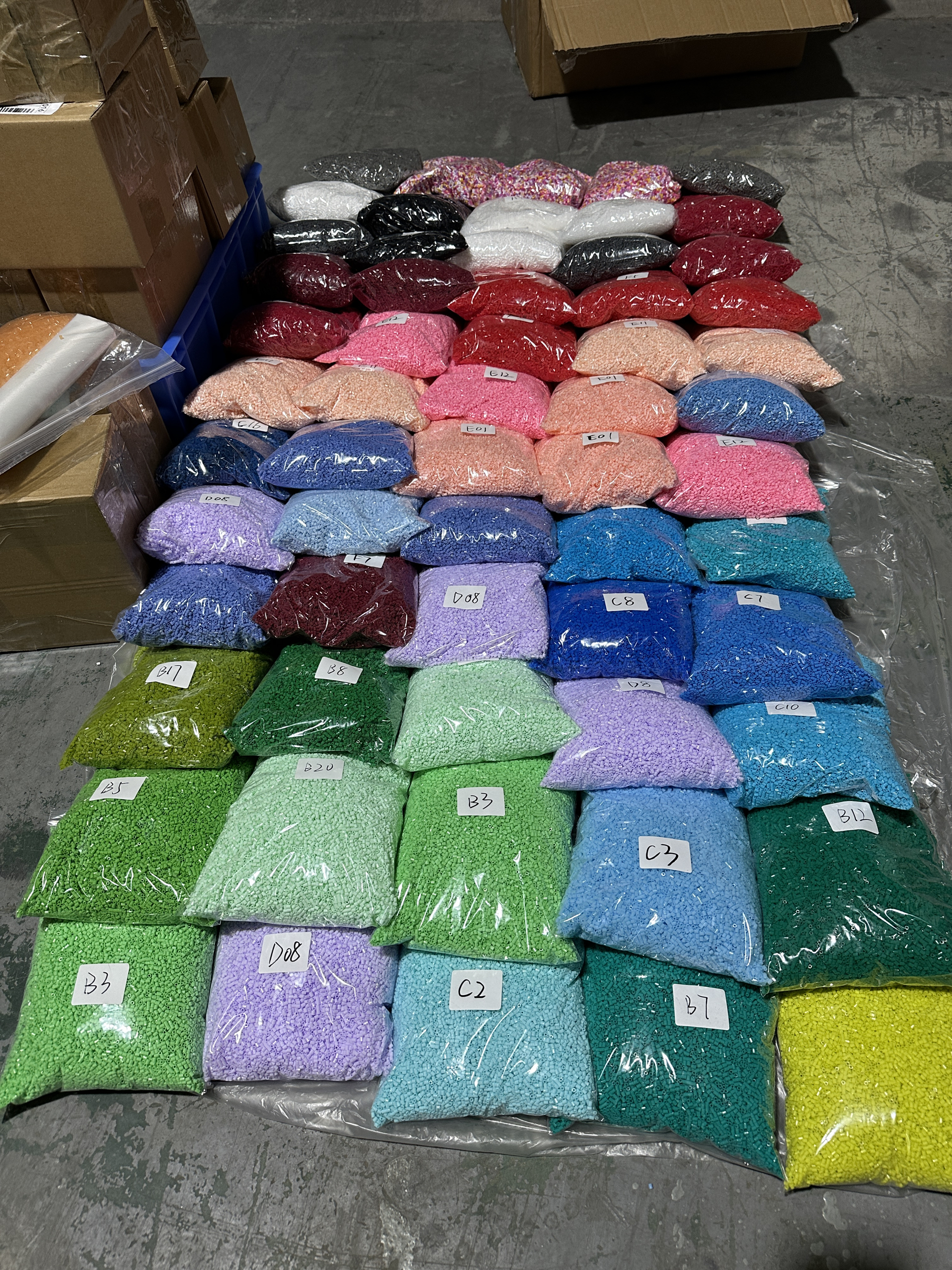 桃可拼豆 2.6mm拼豆豆250g补充装mard 黄豆豆 小舞家同款融合拼豆