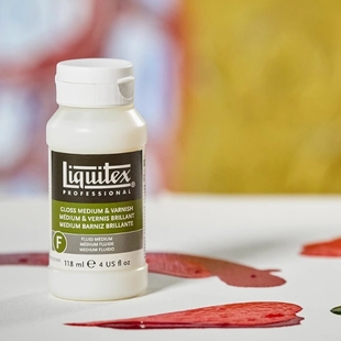 Liquitex丽唯特丙烯媒介塑型膏罩光剂液体媒介胶质媒介浇注媒介