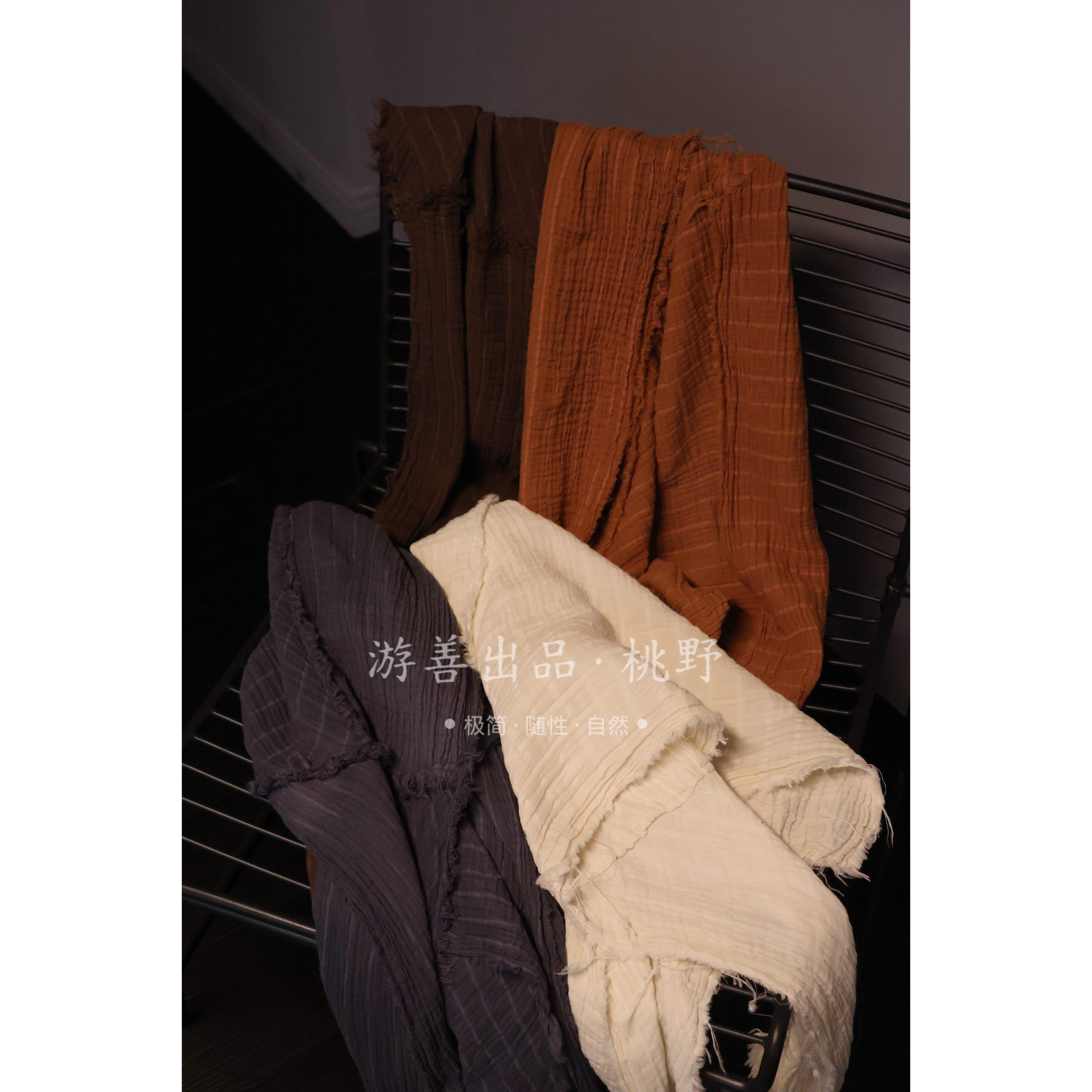 肌理亚麻三角巾围巾诧寂风