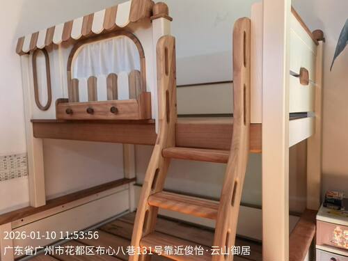 2026年新款加高护栏儿童上下床高低床子母床公主儿童床树屋上下床
