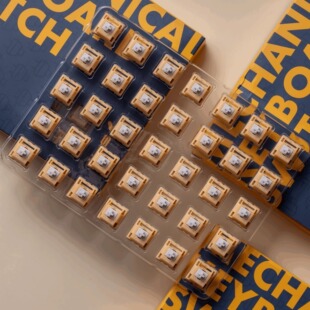 灵猫银杏轴客制化机械键盘热插拔轴体开关闷响轴