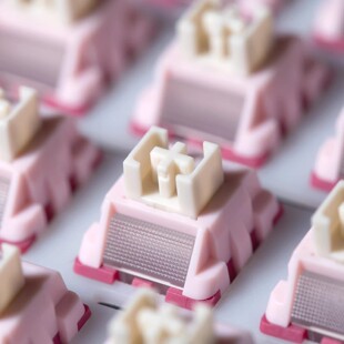 （Ruben鲁本）pink pink轴客制化线性静音轴体热插拔开关配件