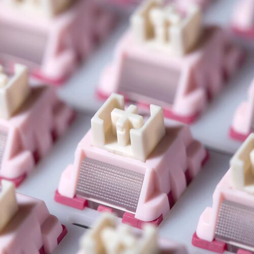 （Ruben鲁本）pink pink轴客制化线性静音轴体热插拔开关配件