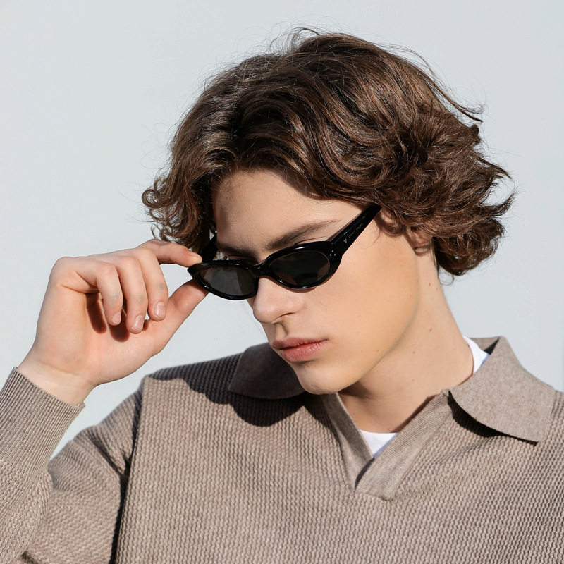 Disney/迪士尼新款眼镜复古减龄猫眼个性太阳镜男士穿搭防UVA墨镜