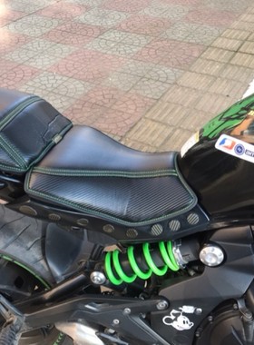 适用于川崎er6n坐垫套 改装川崎ER650F碳纤维坐垫套升级配件