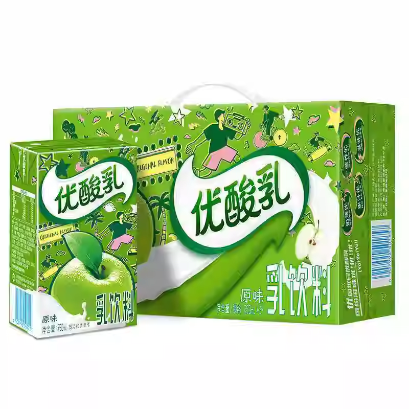 2月伊利优酸乳原味250ml*24盒多口味早餐饮料C