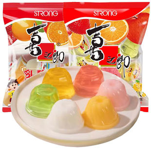 喜之郎果冻360g整箱乳酸菌儿时果冻草莓味休闲零食散装无添加