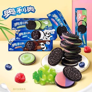 奥利奥巧克力夹心饼干盒装季节限定冰淇淋抹茶味零食休闲食品小吃