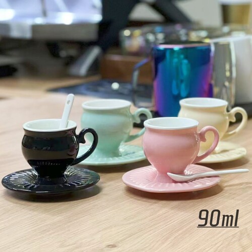 欧式陶瓷咖啡杯土耳其咖啡杯碟套装浓缩咖啡杯阿拉伯风情茶杯90ml