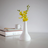 家居饰品 餐厅台面花器 简约陶瓷创意花瓶花器花插 酒店花瓶