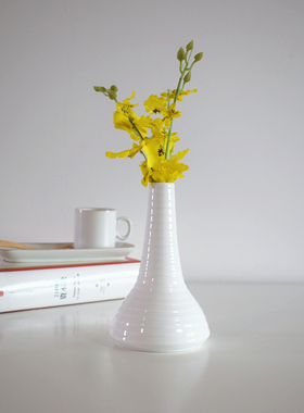 简约陶瓷创意花瓶花器花插 酒店花瓶 餐厅台面花器 家居饰品