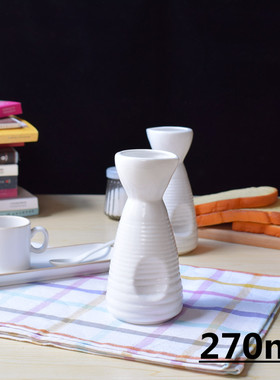 创意白色陶瓷酒壶酒瓶请酒壶日式酒壶酒具果汁壶调味壶花器花插