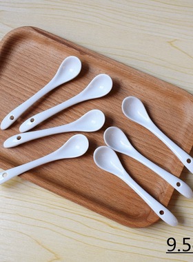 迷你可爱小勺子 咖啡勺糖勺 陶瓷勺 浓缩咖啡勺 调味勺 9.5厘米长