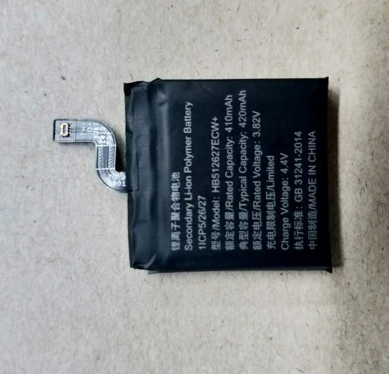 适用  为 HB512627ECW+ watch 2/Pro GT HB512627ECW FTN-B19电池