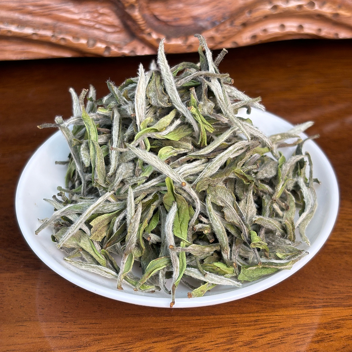 柏柳荒野白牡丹王 2026岩韵花香福鼎白茶明前头采新茶精品茶叶