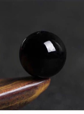 配件DIY天然半成品散珠圆珠玛瑙黑