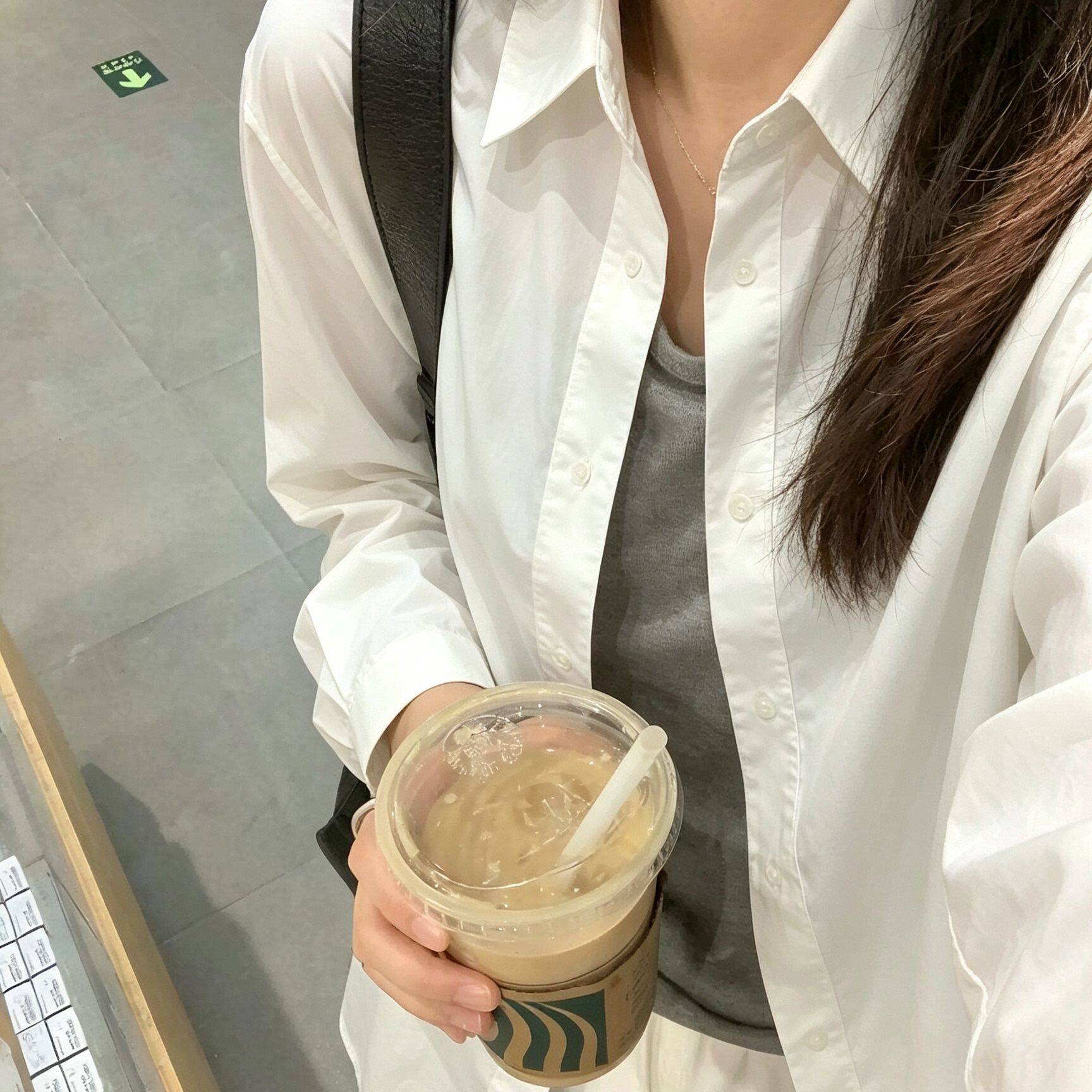法式白色衬衫女2026新款春秋小个子长袖衬衣纯棉职业通勤叠穿上衣
