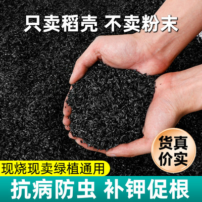 稻壳炭种菜有机肥料园艺草木灰腐熟谷壳炭钾肥天然花肥通用型种花