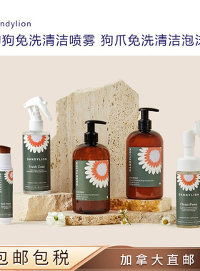 加拿大直邮 Dandylion狗狗免洗清洁 狗爪泡沫清洁