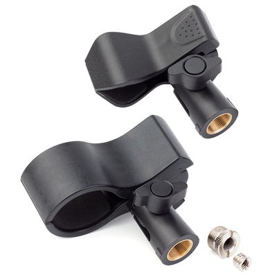 话筒支架专用夹子有线无线手持麦克风固定夹头吹风机用大号弹簧夹