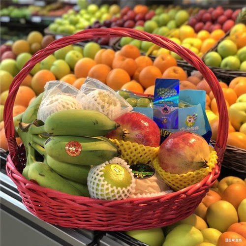 水果店水果篮批发送礼篮采摘篮