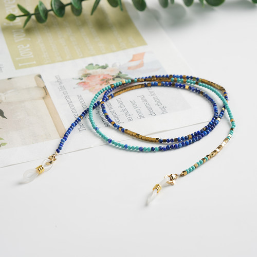 青金石绿松口罩耳机防丢简约个性