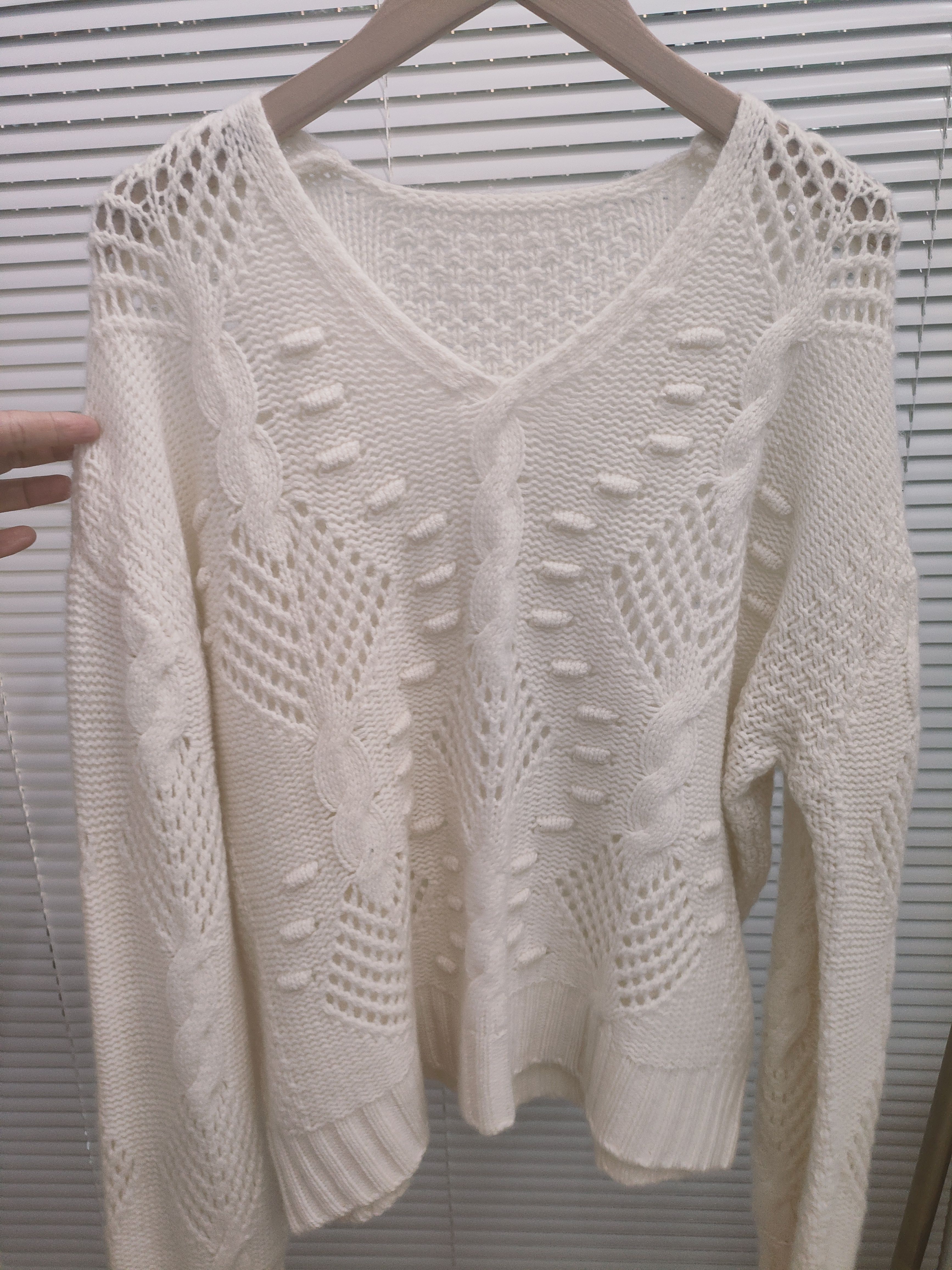 2025秋冬新品高品质手工镂空加厚百搭显瘦毛衣羊毛柔软亲肤时尚潮