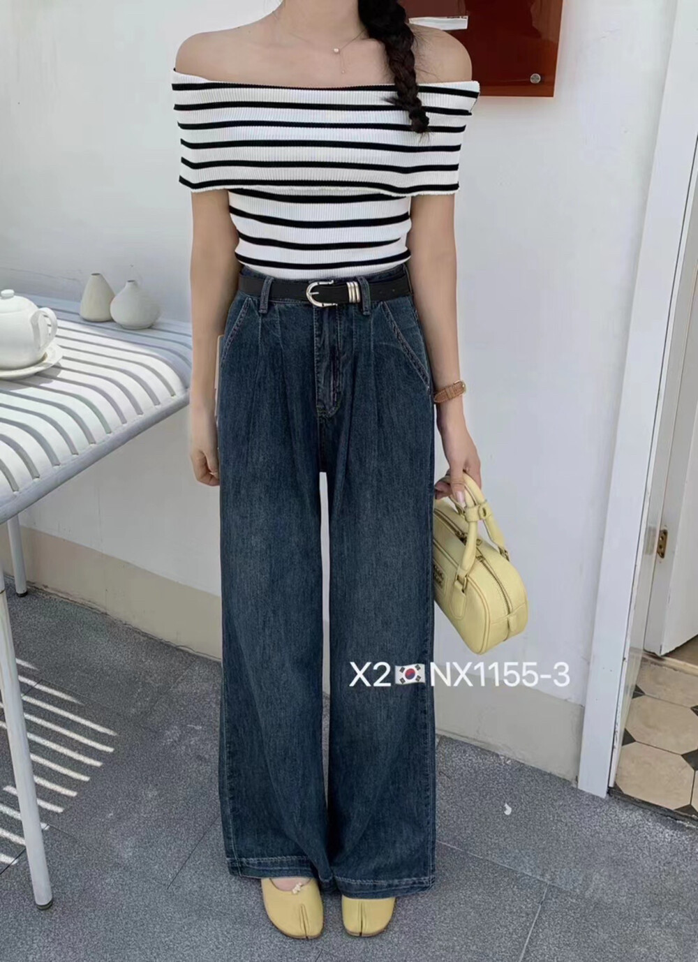 复古高腰阔腿牛仔裤女2026夏季新款薄料宽松简约设计感显瘦拖地裤