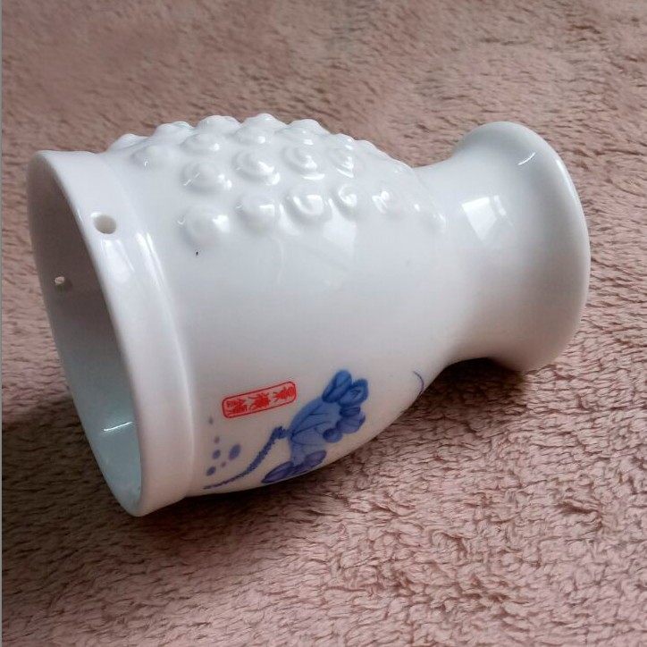 双层陶瓷艾灸罐刮痧杯艾灸器家用艾灸盒随身灸温灸器悬灸仪魔灸罐