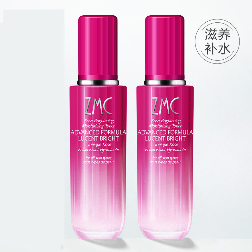 160ml*2瓶 植美村玫瑰亮采保湿柔肤水补水爽肤嫩滑 控油收缩毛孔