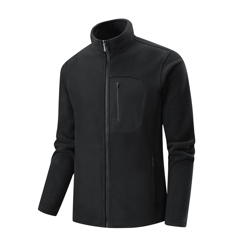 2025新款男士秋冬款抓绒衣摇粒绒立领外套户外加绒加厚保暖夹克男