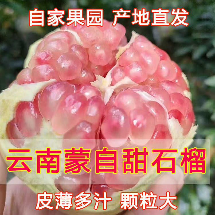 30年老树蒙自水晶甜石榴皮薄多汁