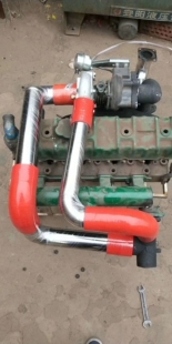 全柴新柴498进气口外向型新品加装涡轮增压器全套件