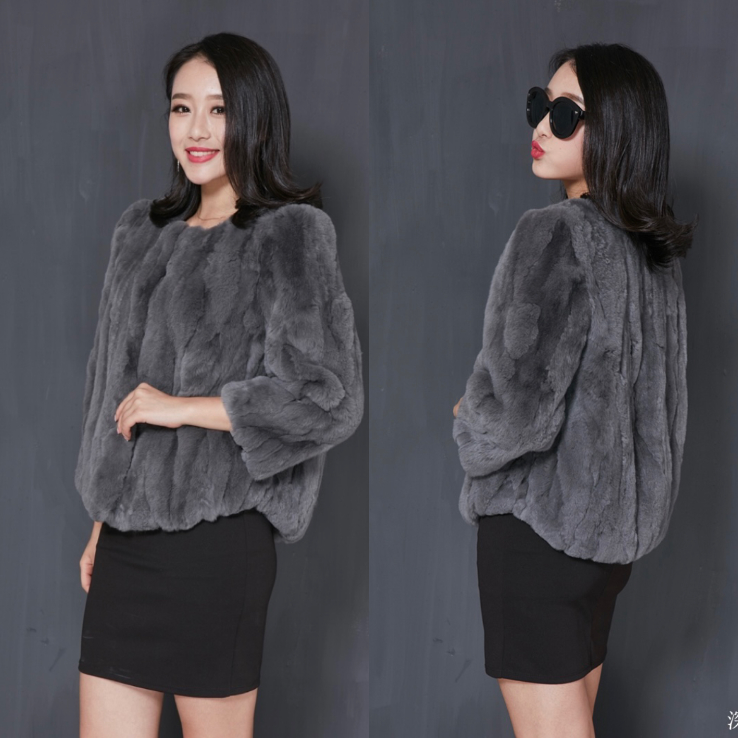 2025特价新款獭兔毛皮草外套女短款韩版宽松大码修身时尚百搭加厚