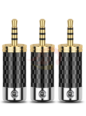 倾音坊混元碳纤2.5平衡插头 全兼容大孔7.2mm小孔4mmAK240 320