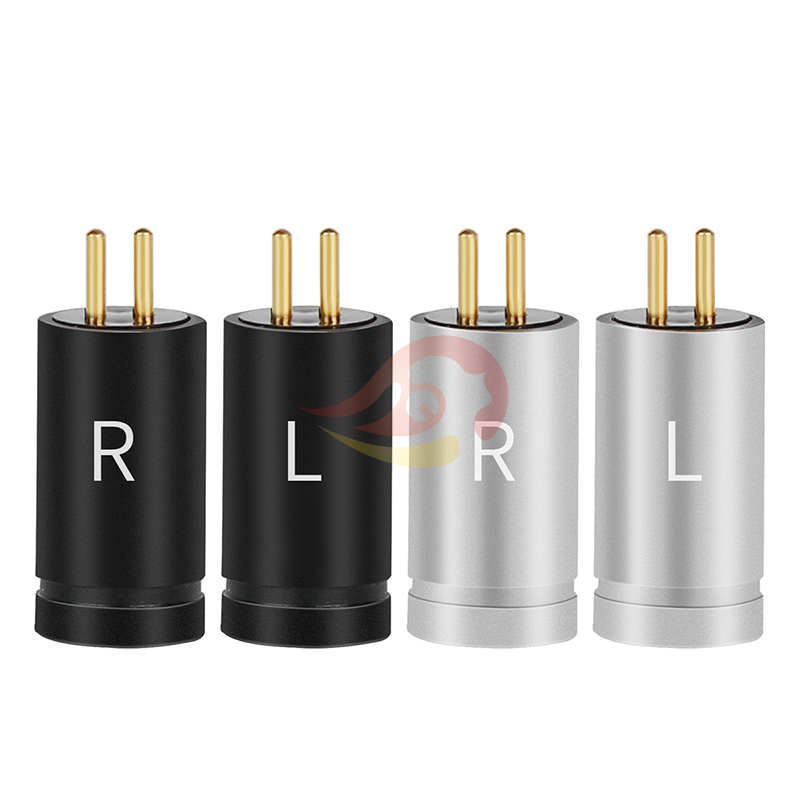 黑色细沙一道杠大孔径JH16ProJH11 0.78mm耳机插头 W4R 0.78插头