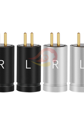 黑色细沙一道杠大孔径JH16ProJH11 0.78mm耳机插头 W4R 0.78插头