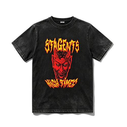 Stagents复古印花短袖T恤230g