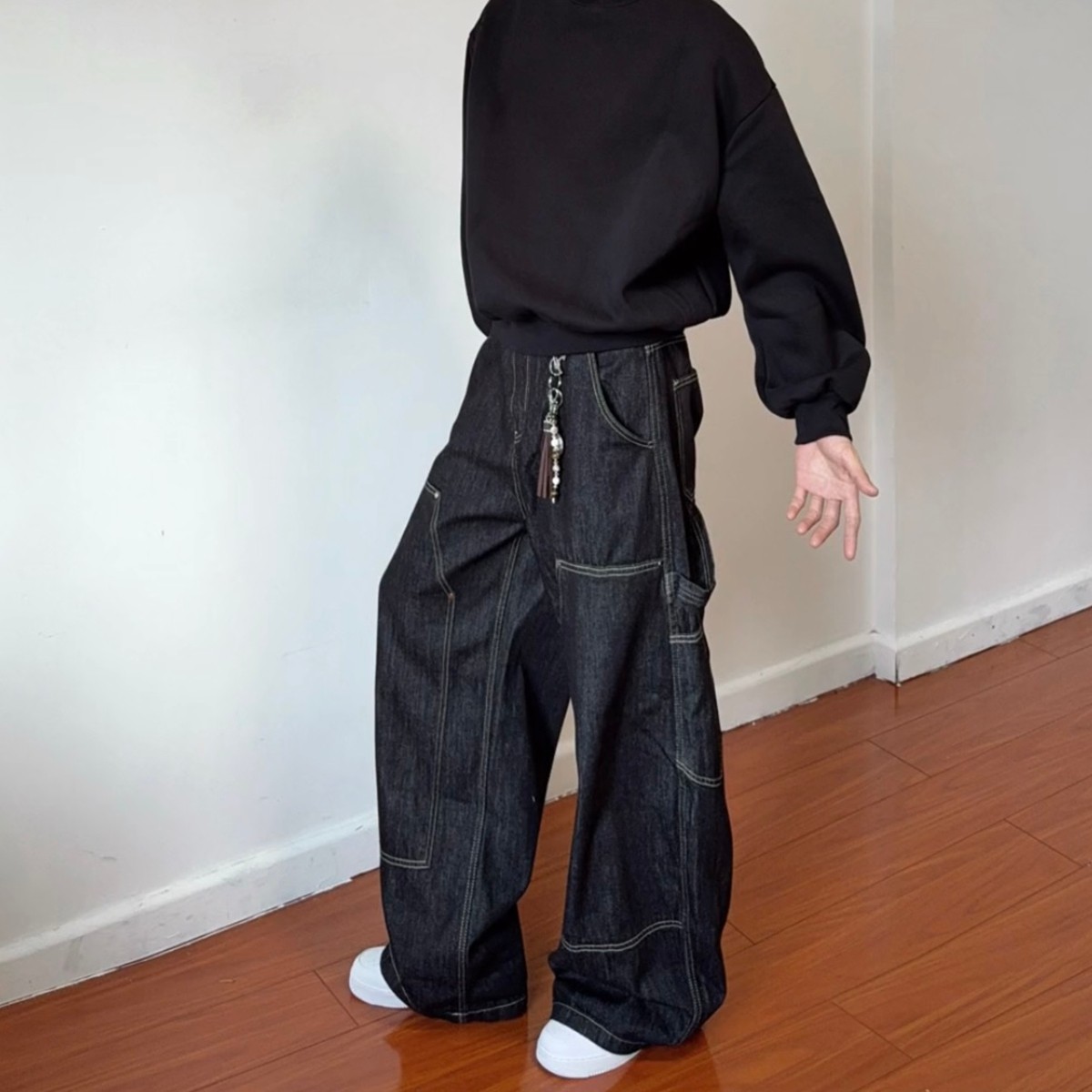 现货美式男女宽松牛仔裤8219P52，男装牛仔裤，星座517-5