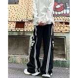 潮牌冬季男女工装大口袋休闲运动卫裤8666p65加绒P75，男装休闲裤，星座517-5