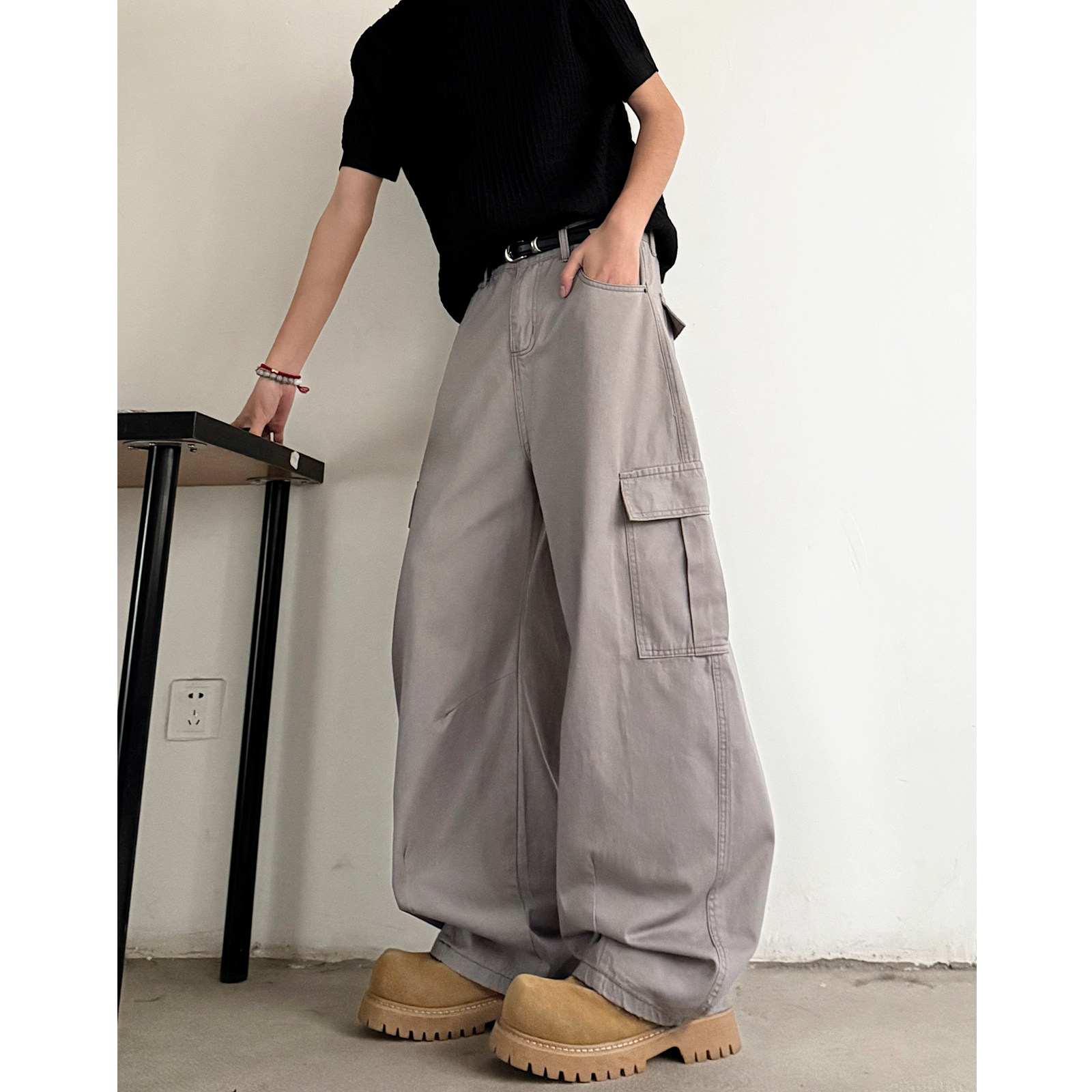 现货100棉男女工装休闲裤宽松8333P55，男装工装外套，星座517-5