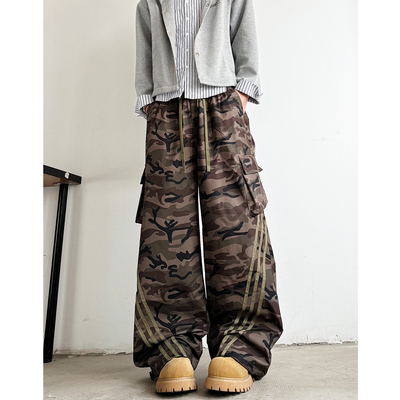 现货 男女夏季宽松迷彩休闲裤6617P50