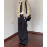 现货千鸟格西裤老钱风7058p52，男装西裤，星座517-5