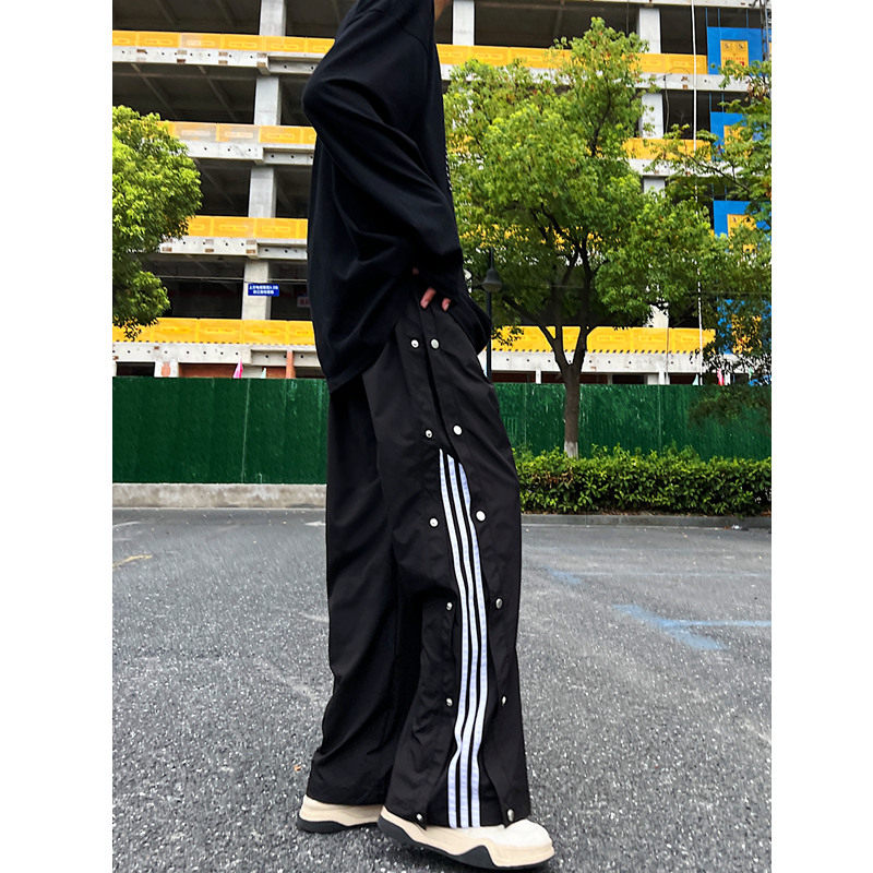 秋季新品男女三条杆休闲运动裤防水6018p48,女装休闲裤,星座517-5