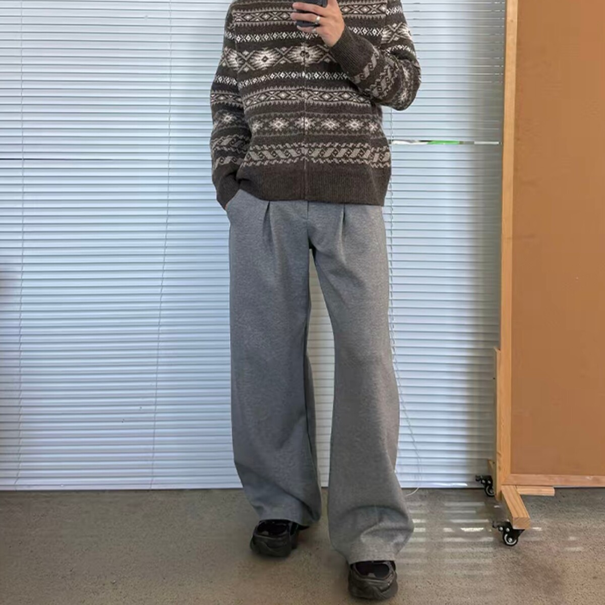 现货男女千鸟格老钱风休闲裤8016PP55,男装休闲裤,星座517-5