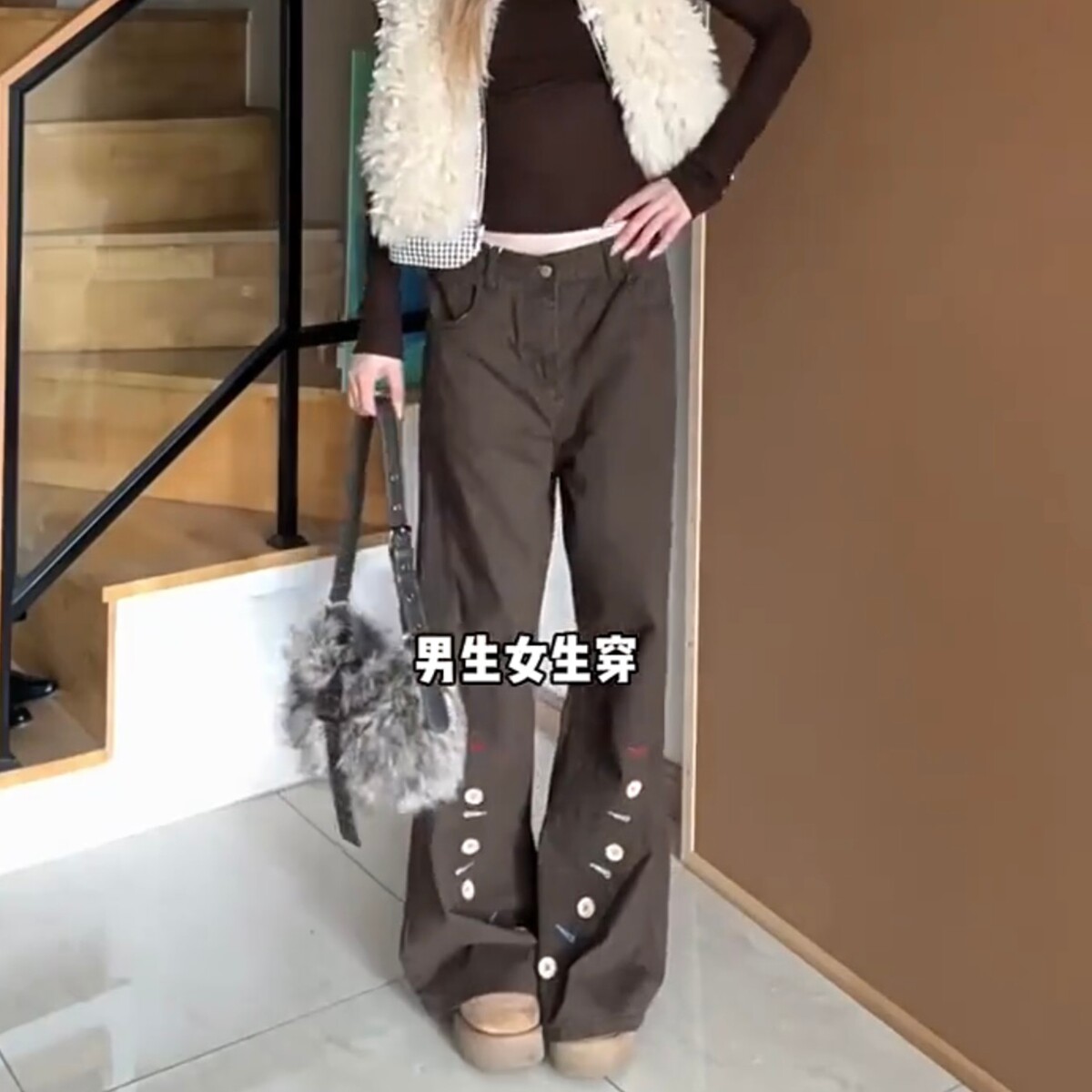 现货春季男女宽松工装休闲裤8279p55,男装工装外套,星座517-5